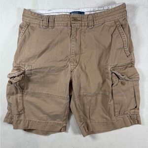 Polo Ralph Lauren 34W (Tagged 36) Brown Cargo Military Fatigue Shorts